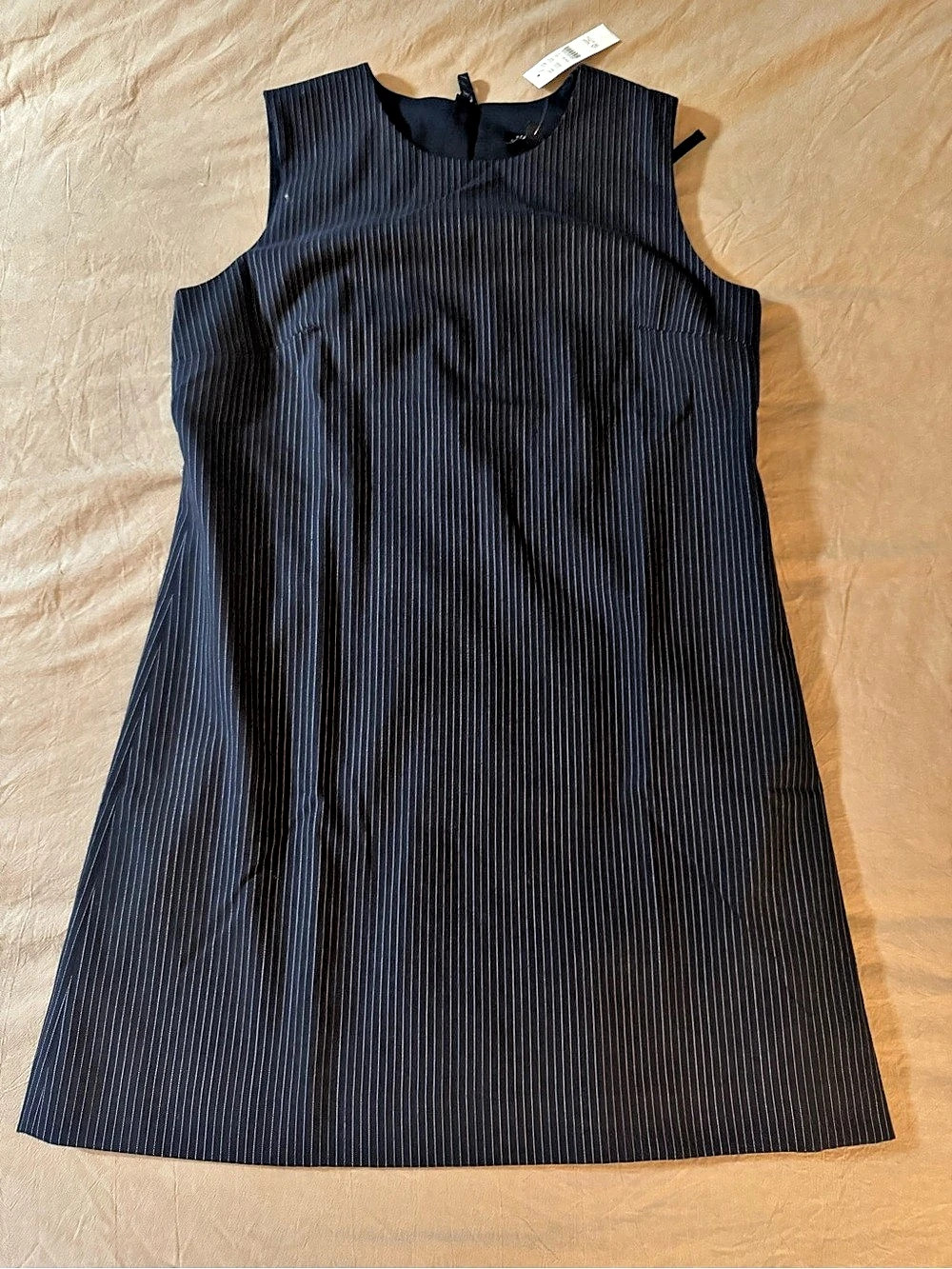 Brand New With Tags (NWT) J.Crew Mini Shift Dress in Pinstriped Wool Blend!